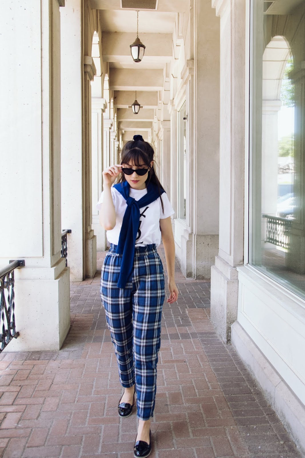 Plaid Pants In The Summer Carolina Pinglo