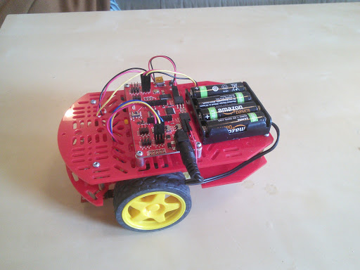 Bluetooth controlled Redbot construction