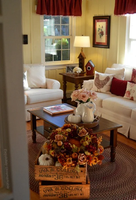 Fall Decor in the living room