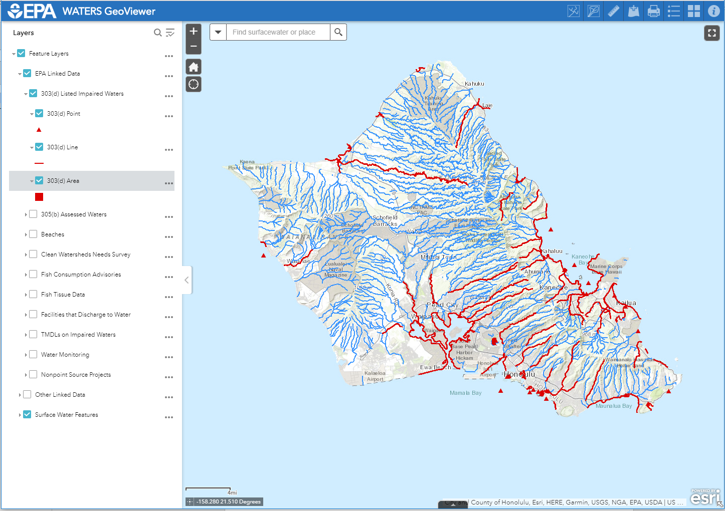Surface Water Quality in Hawaii