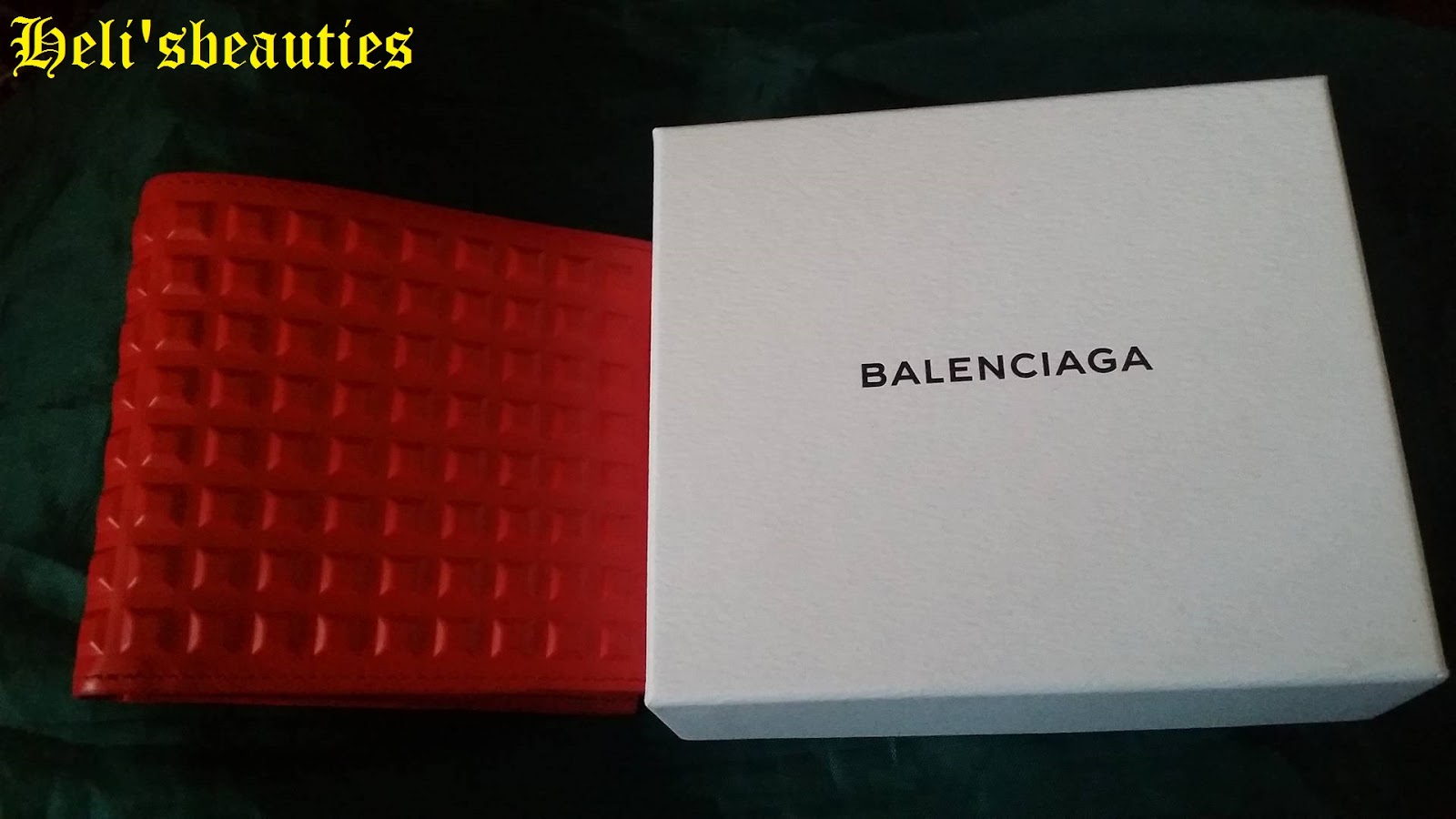 Heli'sbeauties: Balenciaga Studded Billfold Wallet in Red Review