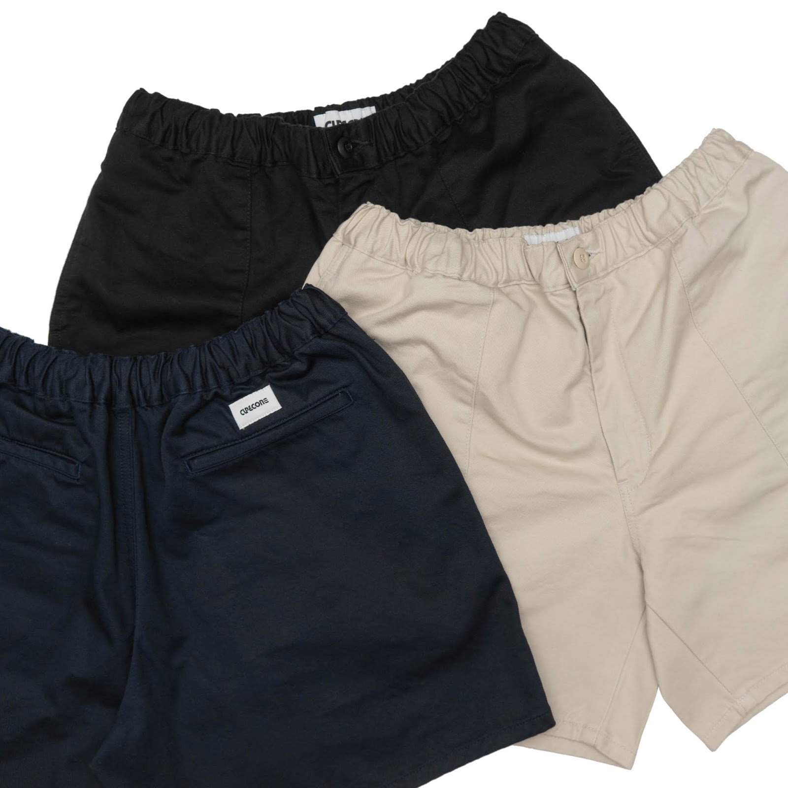 CUP AND CONE: Cotton Twill Baggy Shorts