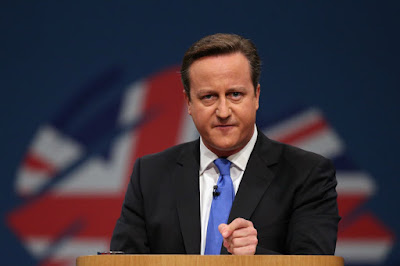 David Cameron looking evil