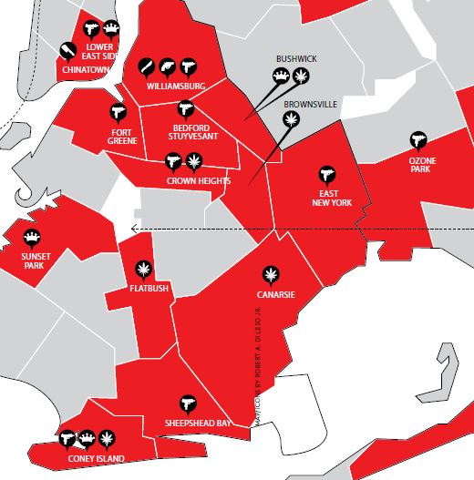 Brooklyn Gang Map