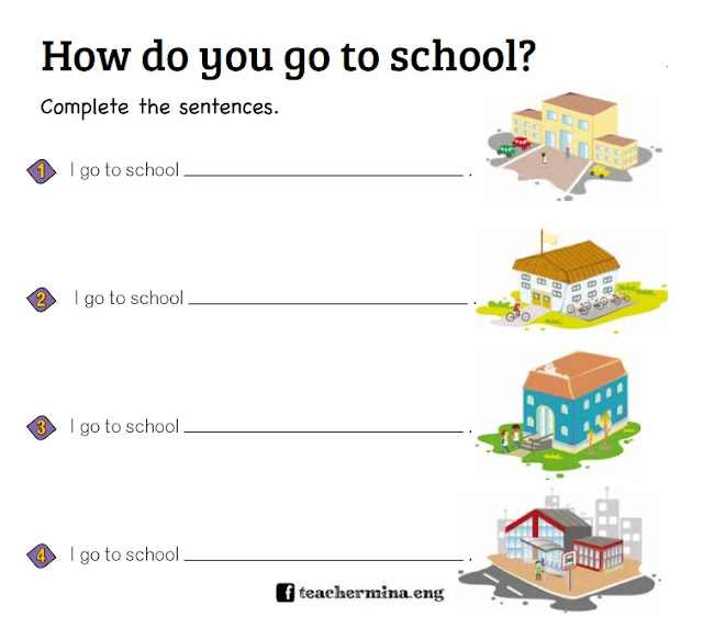 Teachermina Activity How Do You Go To School