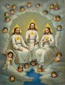 Notice in the Catholic TRINITY diagram? What we clearly see with the TRINITY faith is how they prove with their own hands how they do not follow true Christianity, which emerged from Judaism, which is a monotheistic religion where GOD always declared He is ONE person and GOD ALONE. But instead follow a FALSE man made religion that teaches the Trinitarian concept of a "tritheism" (three Gods), which is called POLYTHEISM.