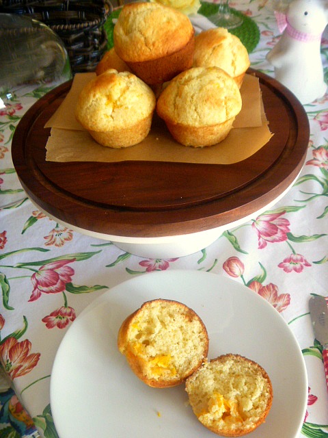 Golden Nugget Muffins:  Tender hot muffins bursting with the sweet bits of juicy tangerines - Slice of Southern