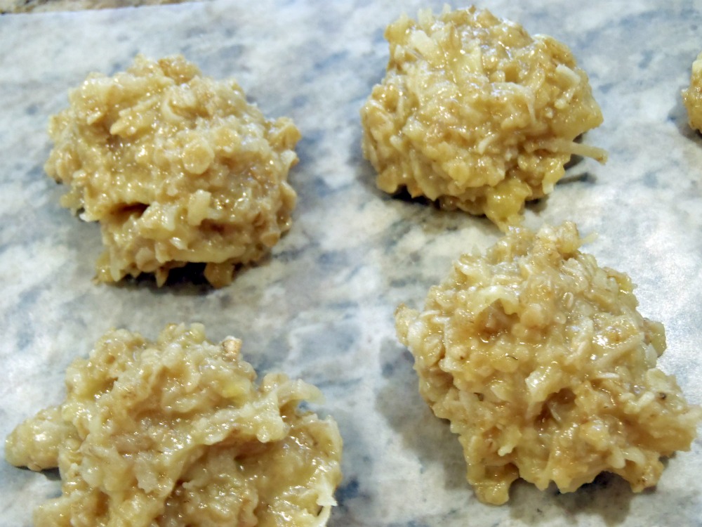 Aunt Peg's Recipe Box Coconut Oatmeal No Bake Cookies
