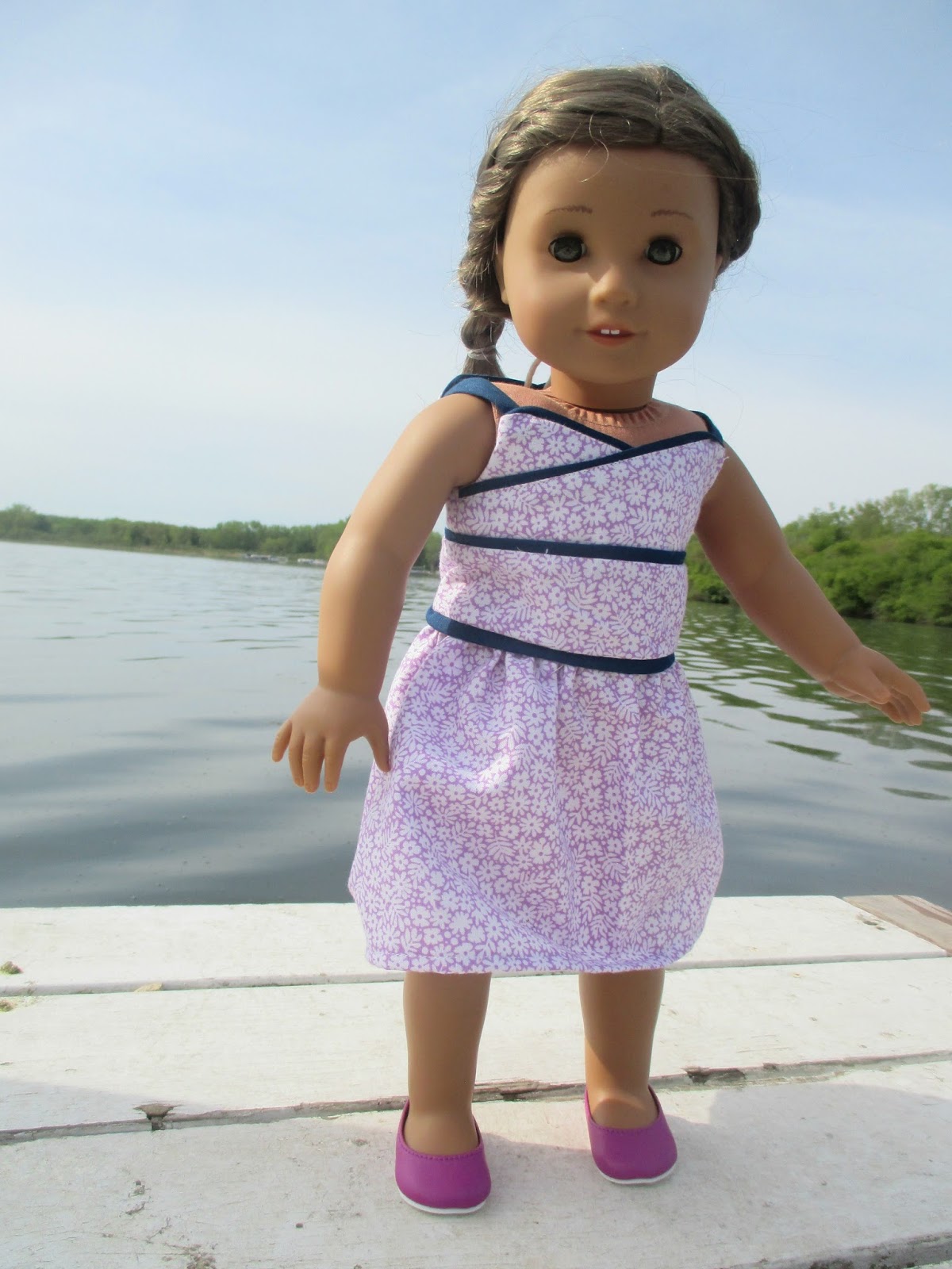 Dreaming of Dolls: Pattern Review: Heritage Doll Fashions Wrap Top Dress