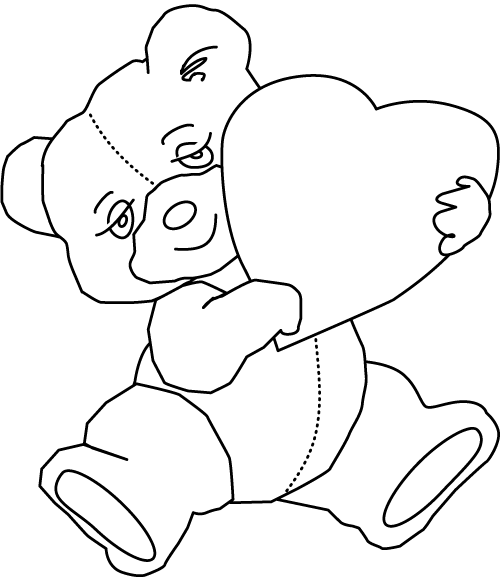 valentine pictures coloring pages - photo #14