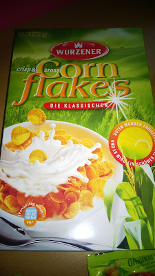 Cornflakes in der Verpackung