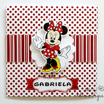 convite personalizado infantil artesanal aniversário minnie mouse vermelho poá menina disney mickey