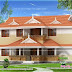 4 Bed Room Traditional Kerala home with courtyard