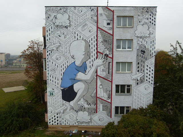 Millo is currently exploring Eastern Europe where he spent some time in Belarus painting on the streets of Minsk.