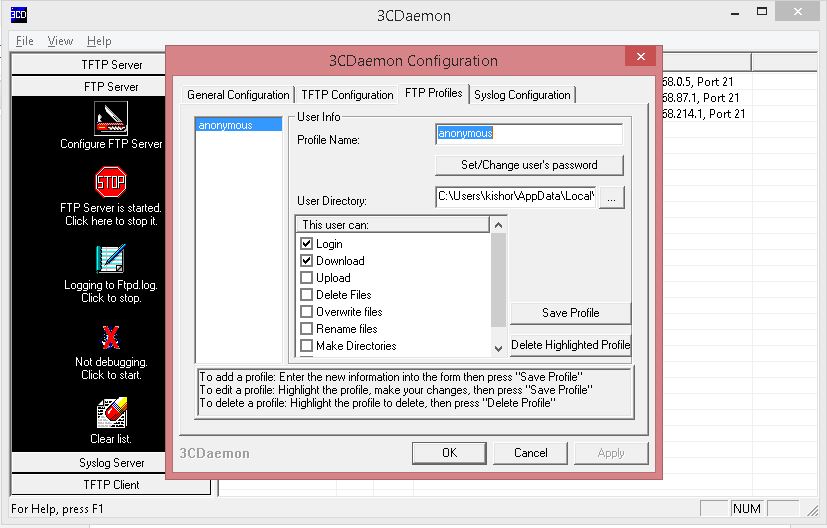 3cdaemon ftp server download for windows 7