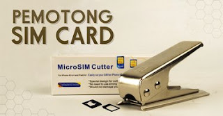Memotong SIMCard menggunakan MicroSIM Cutter