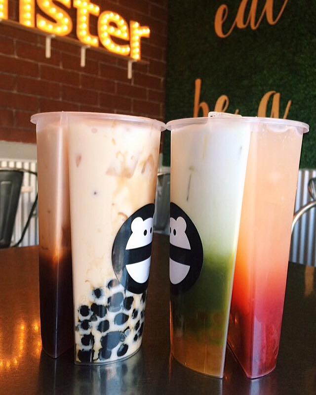 SNOW MONSTER NOW SERVES DRINKS IN SPLIT CUPS! GET 1 CUP WITH 2 DRINKS!