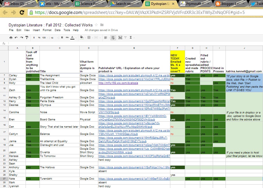 Let us go then, you and I...: Using Google Spreadsheets & Wix to ...