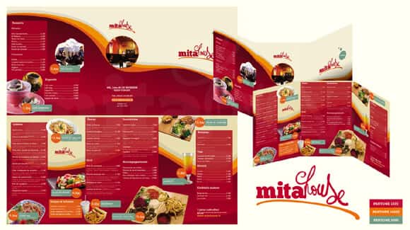 diseños de cartas de menu de restaurantes