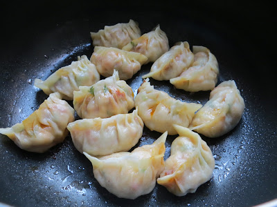 Jiaozi aux crevettes et chorizo