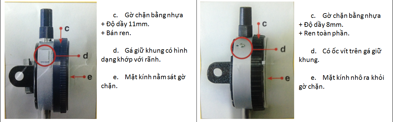 Phân biệt đồng hồ so Mitutoyo 2046S Thật và Nhái
