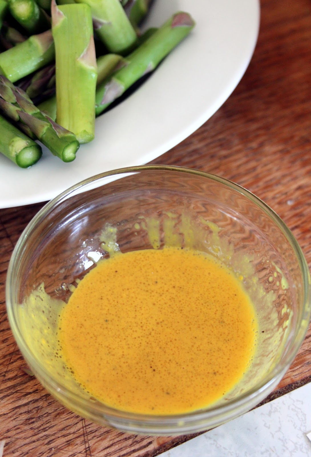 Jo and Sue Warm Asparagus Bacon and Egg Salad with Mustard Vinaigrette