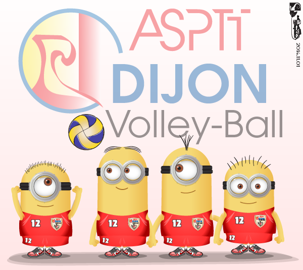 Adaptive Graphics Les minions débarquent à l'ASPTT VolleyBall
