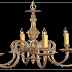 6 lights brass chandelier ideas