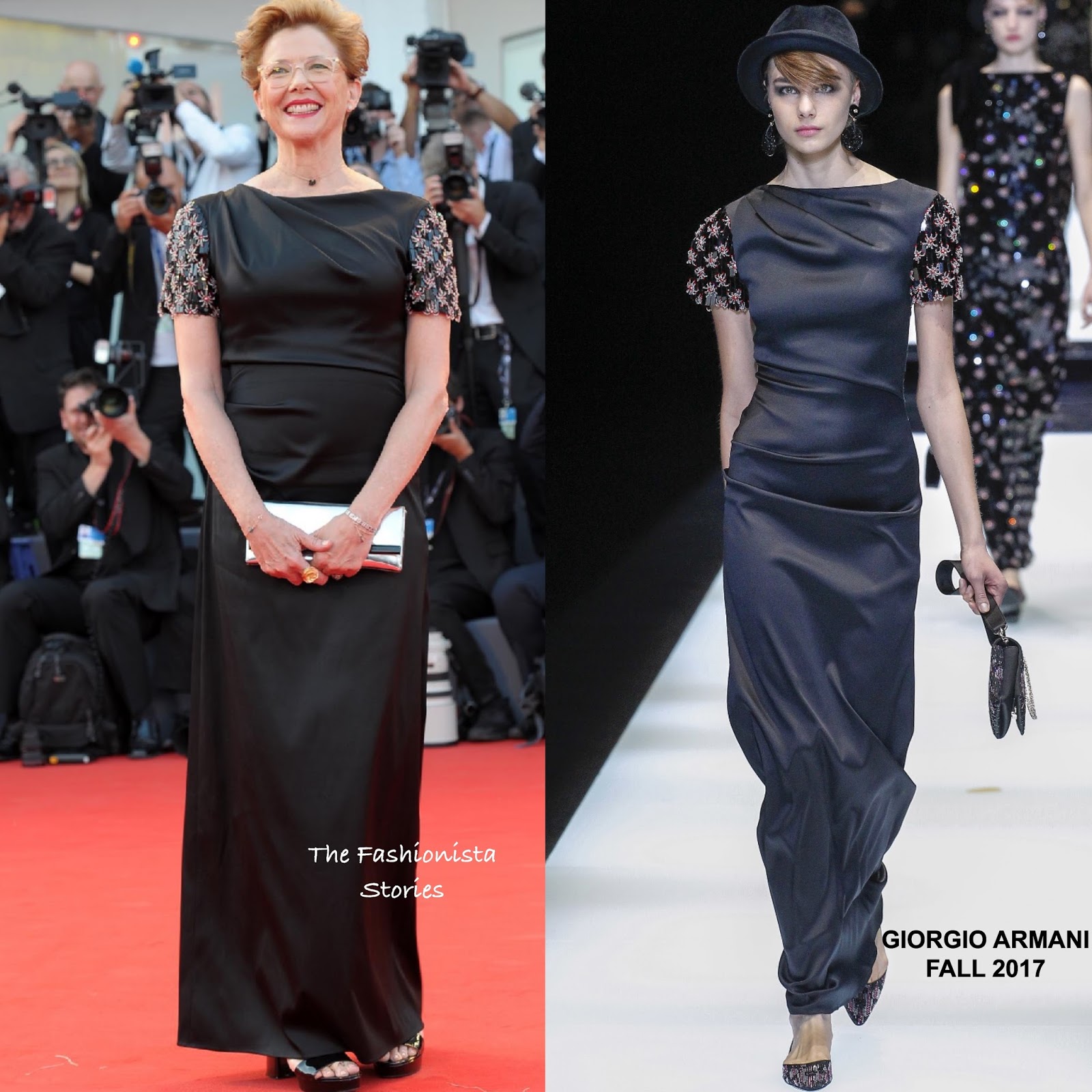 Annette Bening in Giorgio Armani at the 74th Venice Film Festival