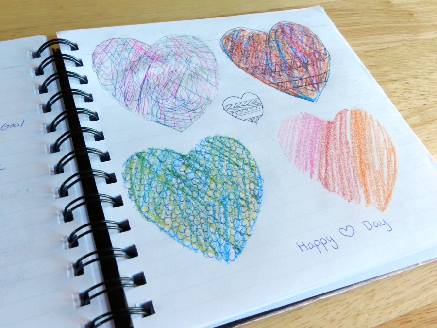 scribbled hearts designs (grow creative)
