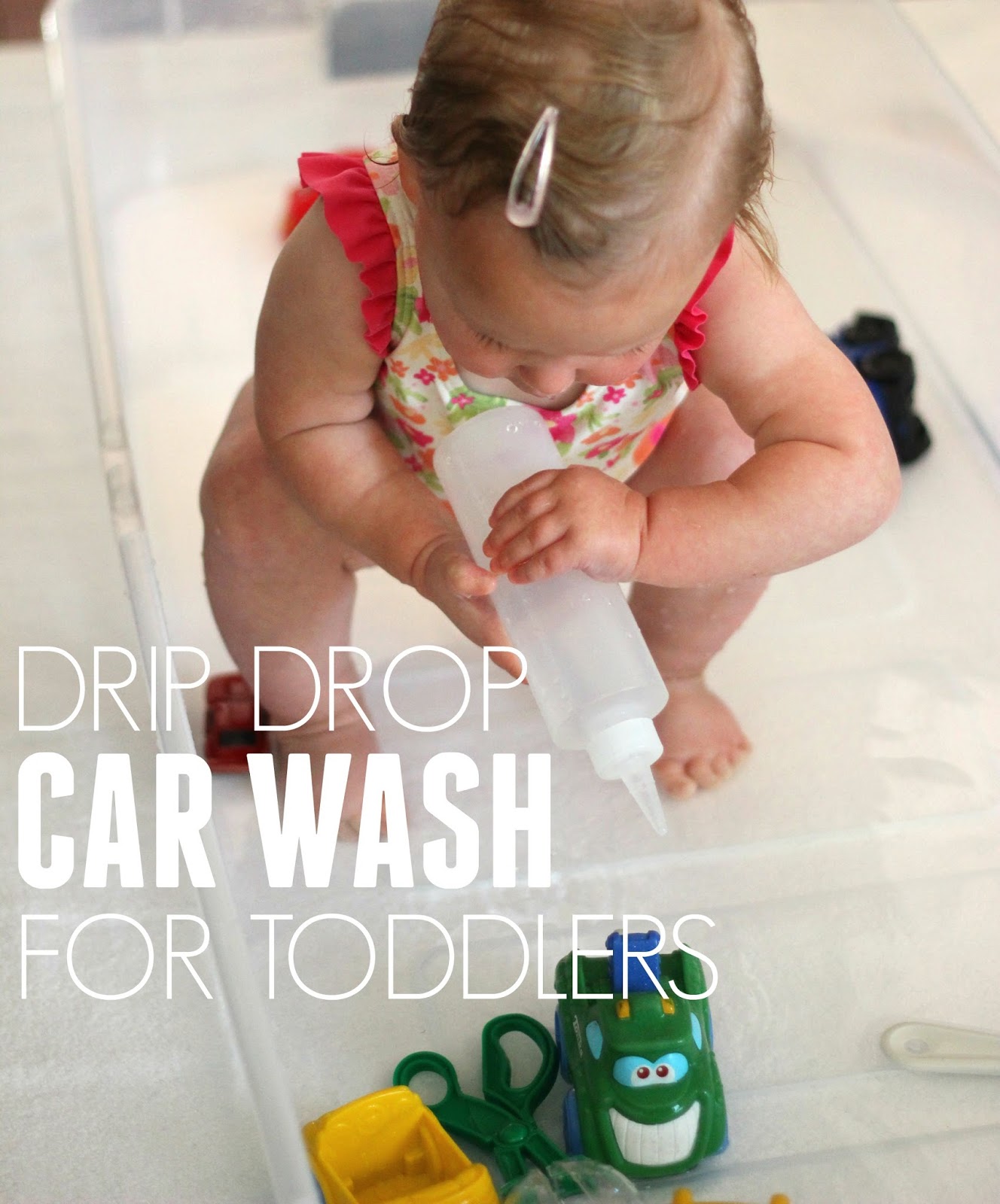 Toddler Approved! Drip Drop Toddler Car Wash