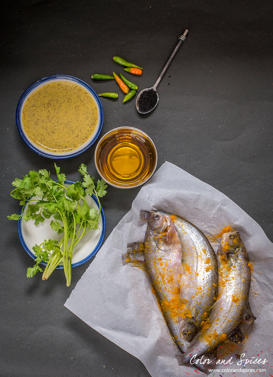 Color and Spices Fish in mustard sauce...