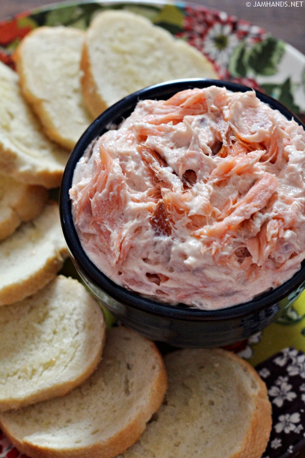 Smoked Salmon Dip with Bagel Chips