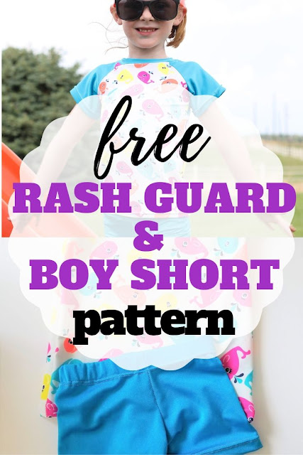 Free Kids Rash Guard and Boy Short Pattern
