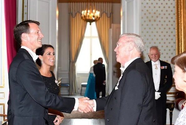 Prince Joachim and Princess Marie attended a dinner held in honor of Copenhagen Goodwill Ambassasor Corps at Amalienborg Christian VIII's Palace