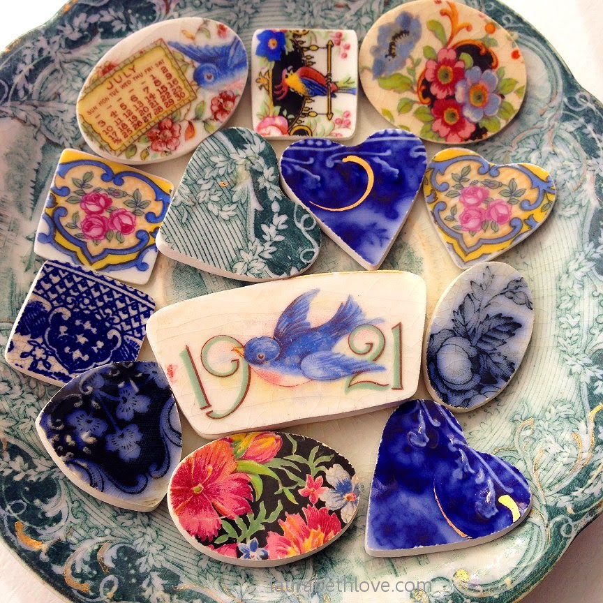 Dishfunctional Designs New Broken China Jewelry On My Workbench