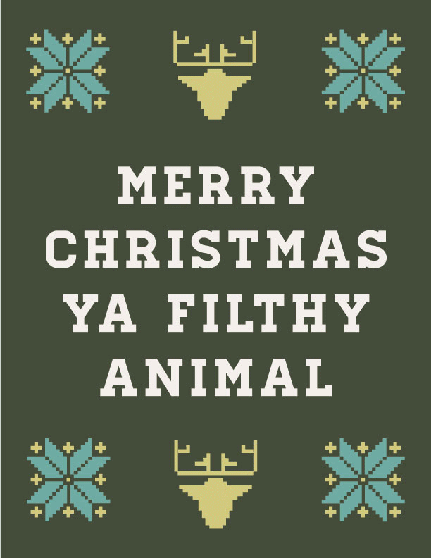 West end girl: ANIMATED CHRISTMAS CARD