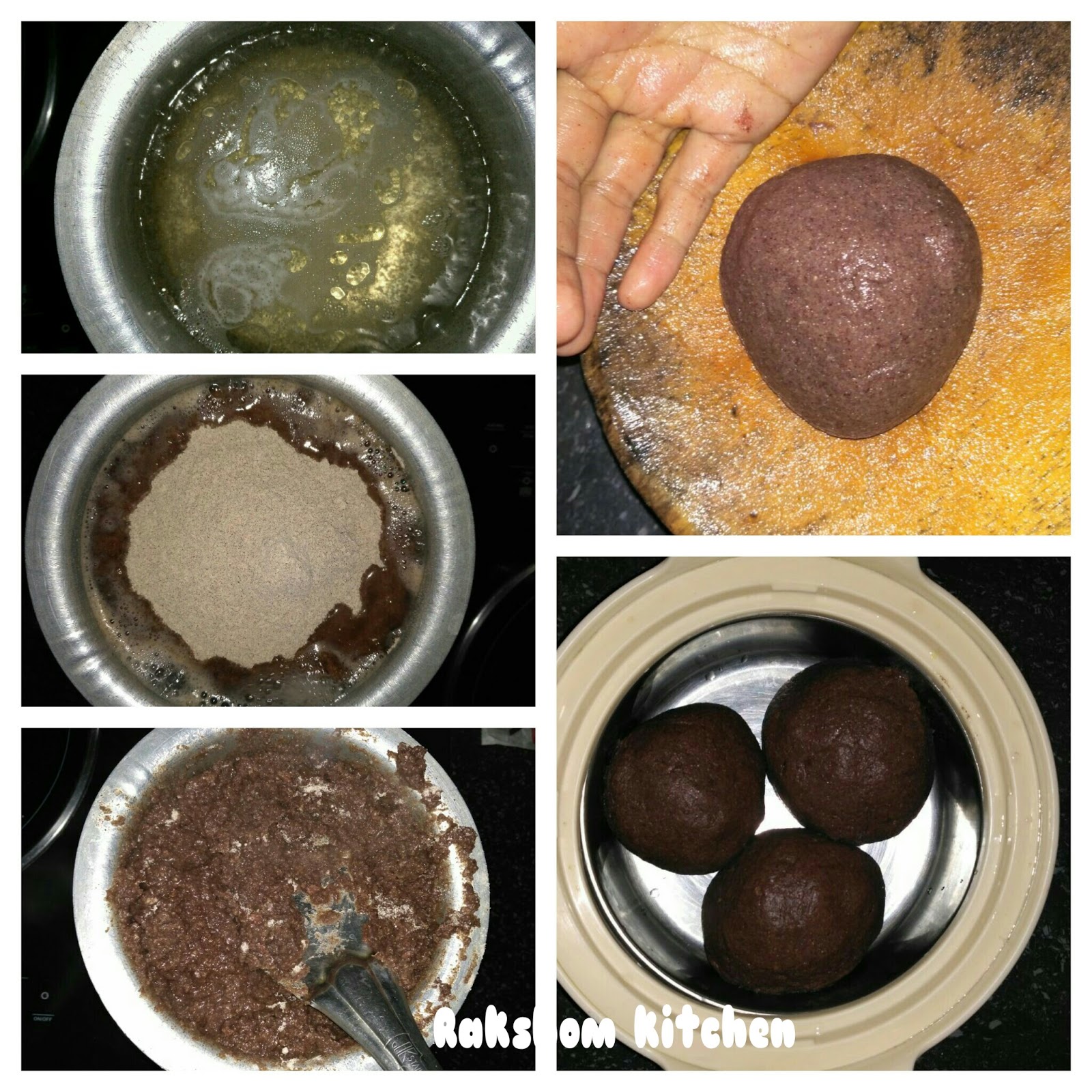 Ragi mudde/ Ragi balls Rakshom Kitchen