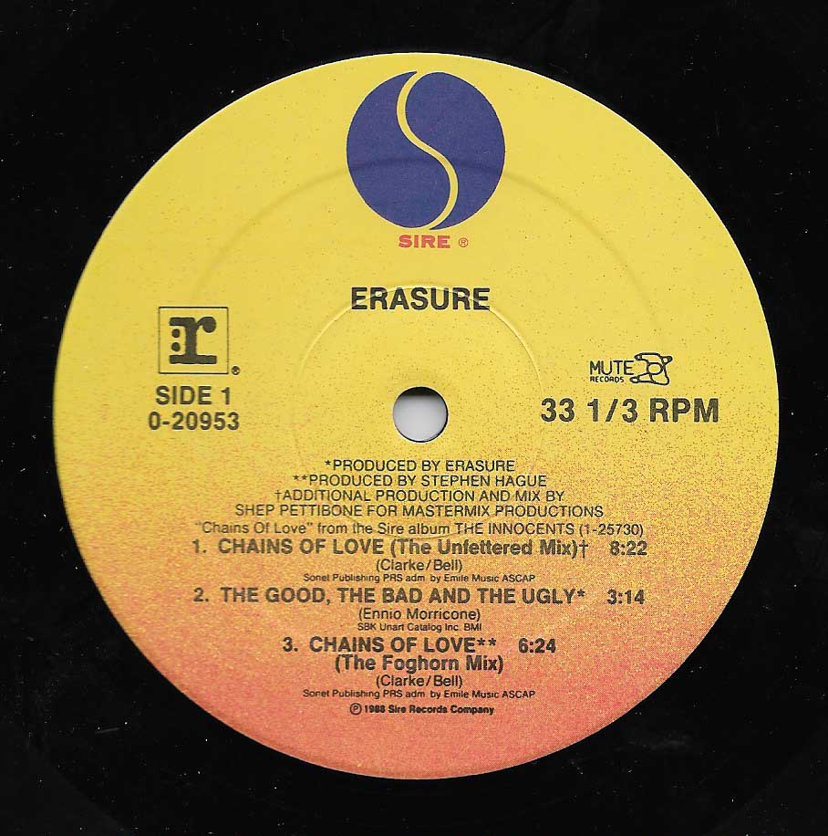 MEDUSABOY Erasure Chains of love ( 12" Inch Mix U.S.A.)