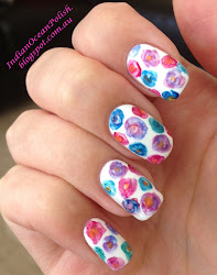nail flower simple polish watercolour floral ocean indian watercolor stopping thanks