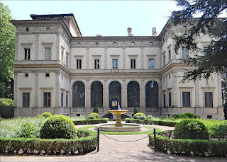The Villa Farnesina is one of Baldassare Peruzzi's two masterpieces from his time working in Rome