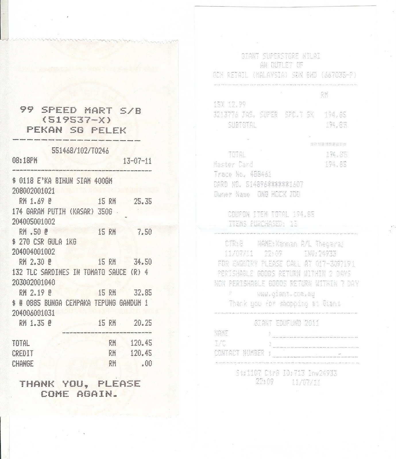 1Month 1Charity: July 2011