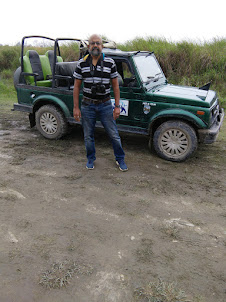 Seafarer /Blogger /Traveller Rudolph. A. Furtado in Kaziranga national park in Assam