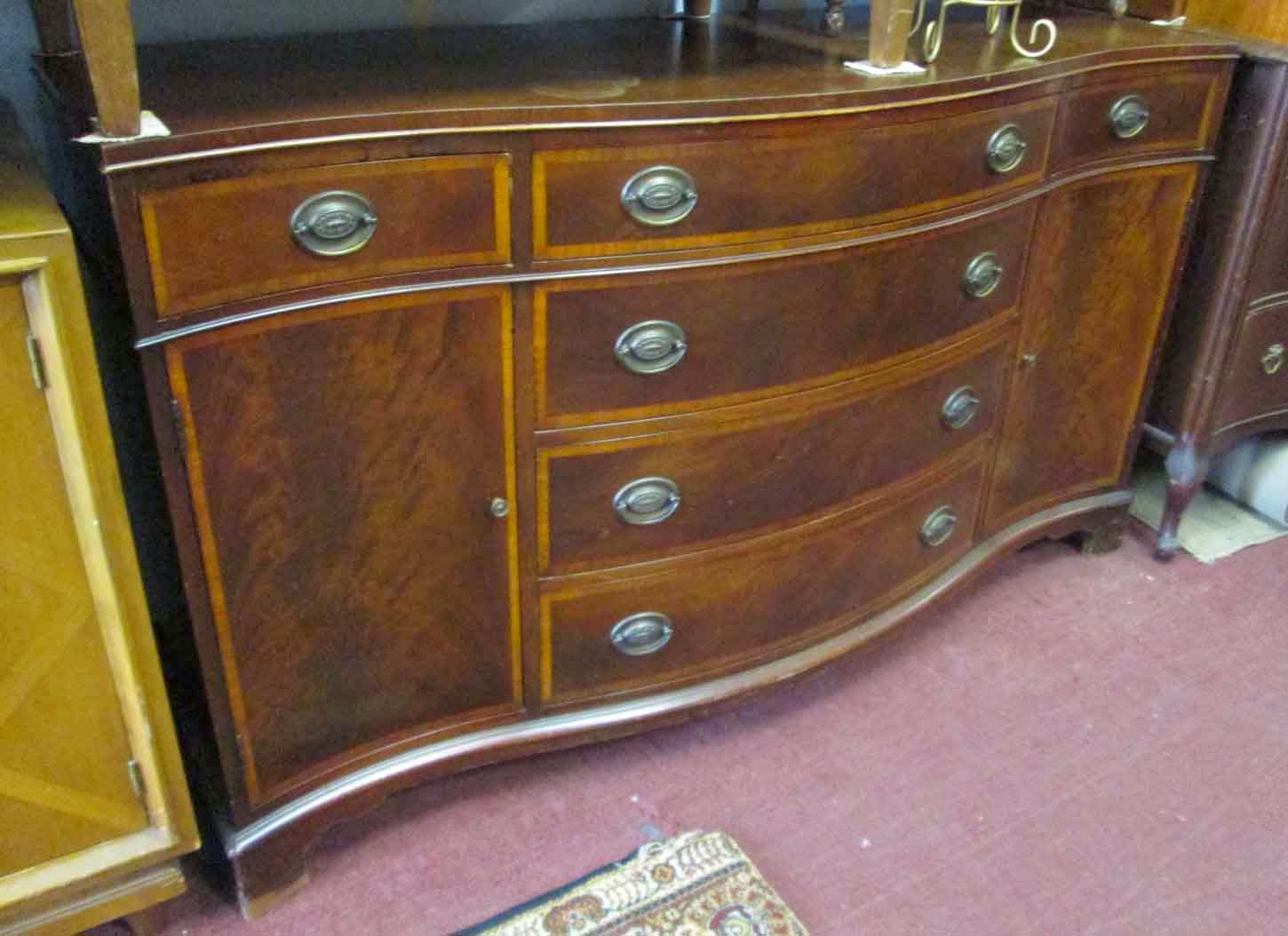 UHURU FURNITURE & COLLECTIBLES SOLD Antique Mahogany Buffet by Fancher