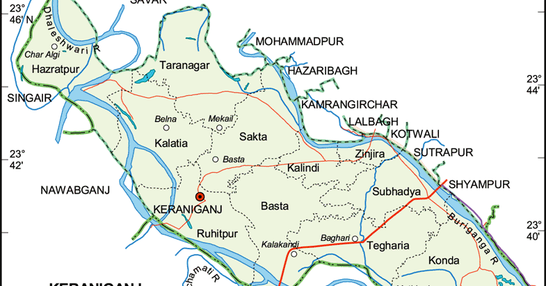 Mouza Map Of Keraniganj Maps Of Bangladesh: Keraniganj Upazila