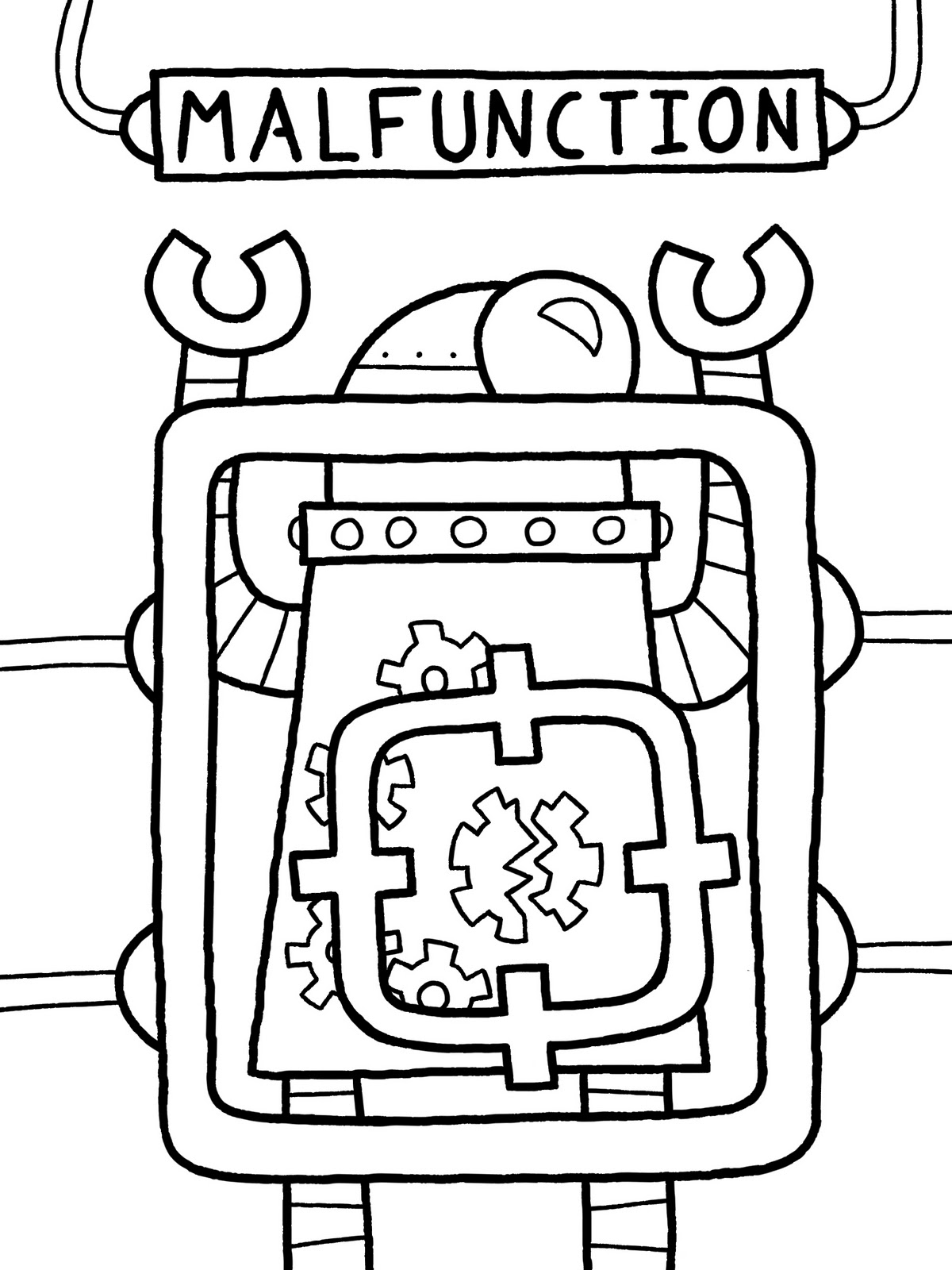 wally the robot coloring pages - photo #42