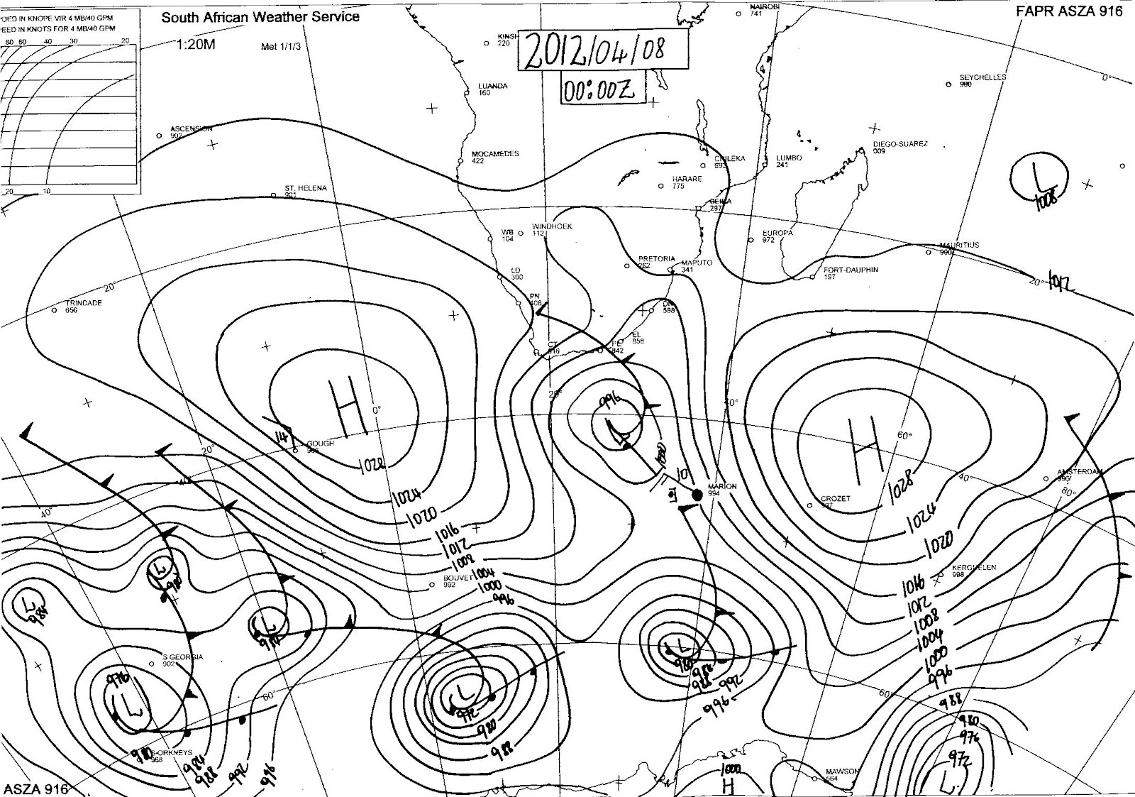 Features Of A Synoptic Chart - Lamer