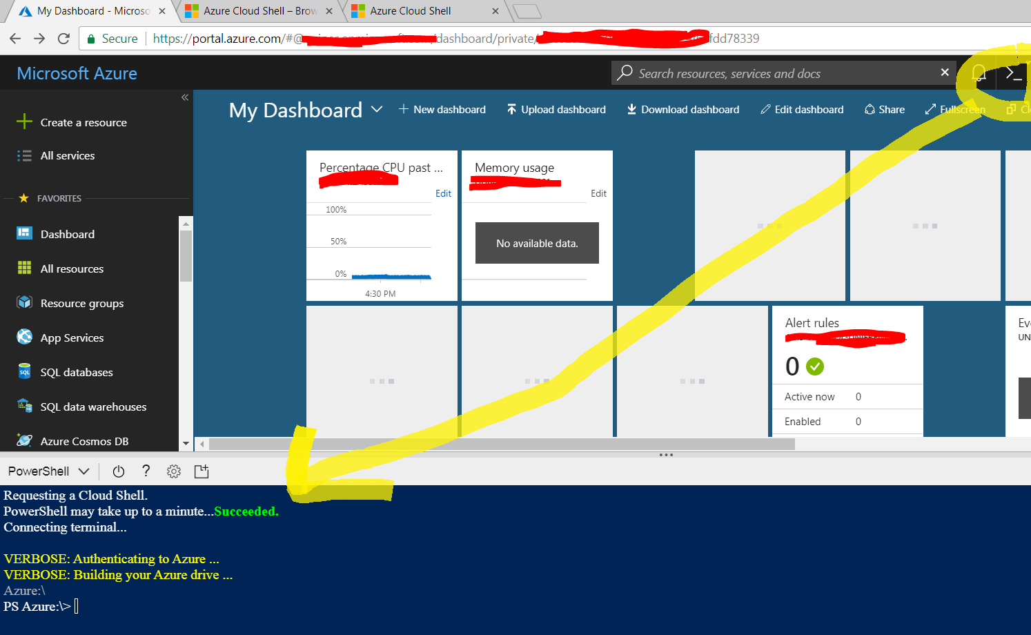 Using powershell in cloud shell to show windows licences