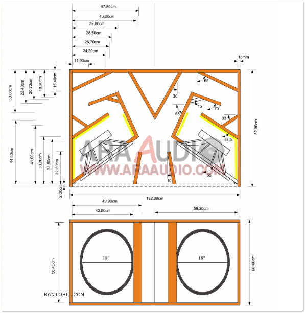 Skema Box Subwoofer 18 Dobel Bass Jauh
