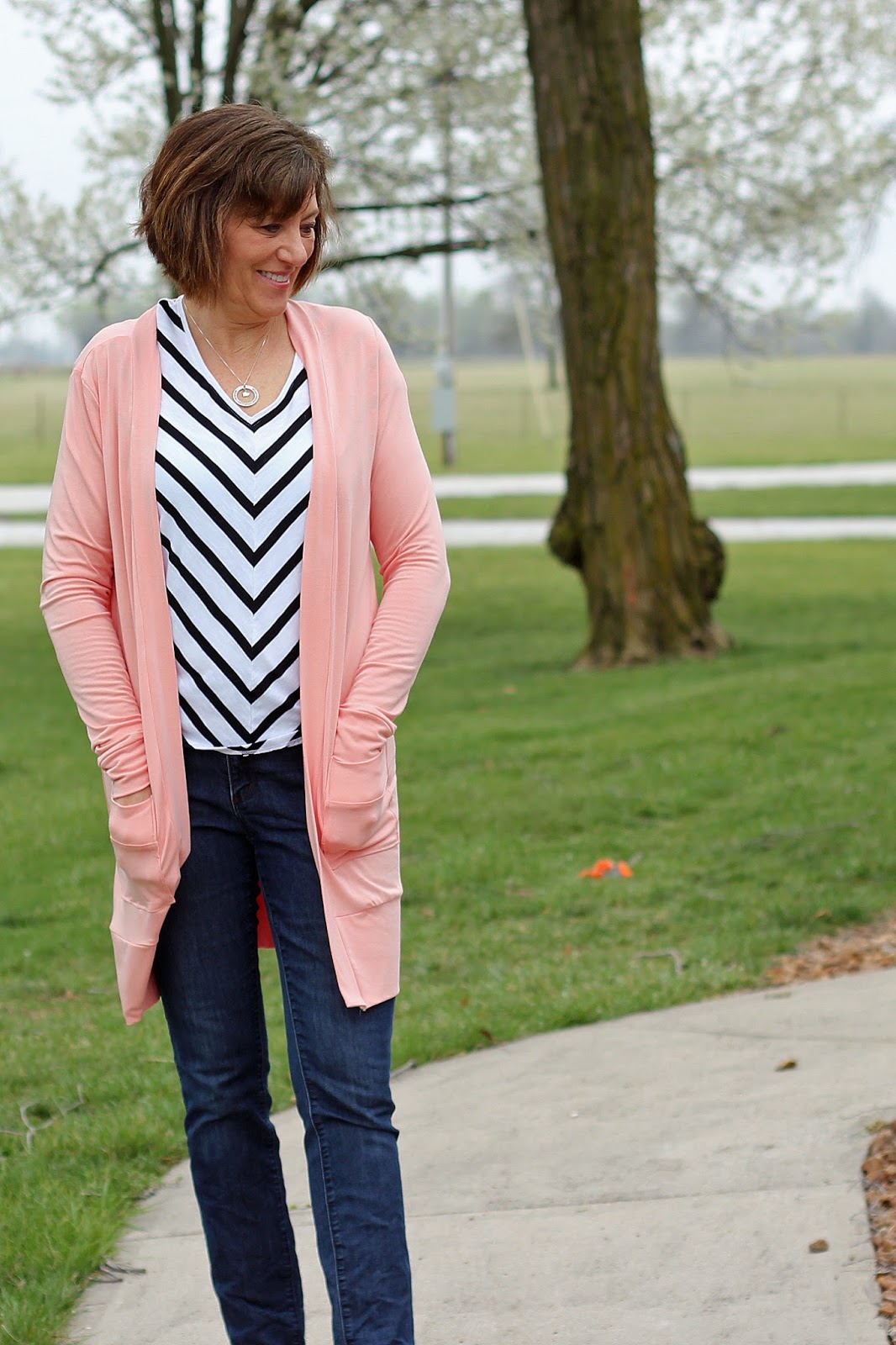 Girls in the Garden Blackwood Cardigan in Style Maker's Modal Jersey